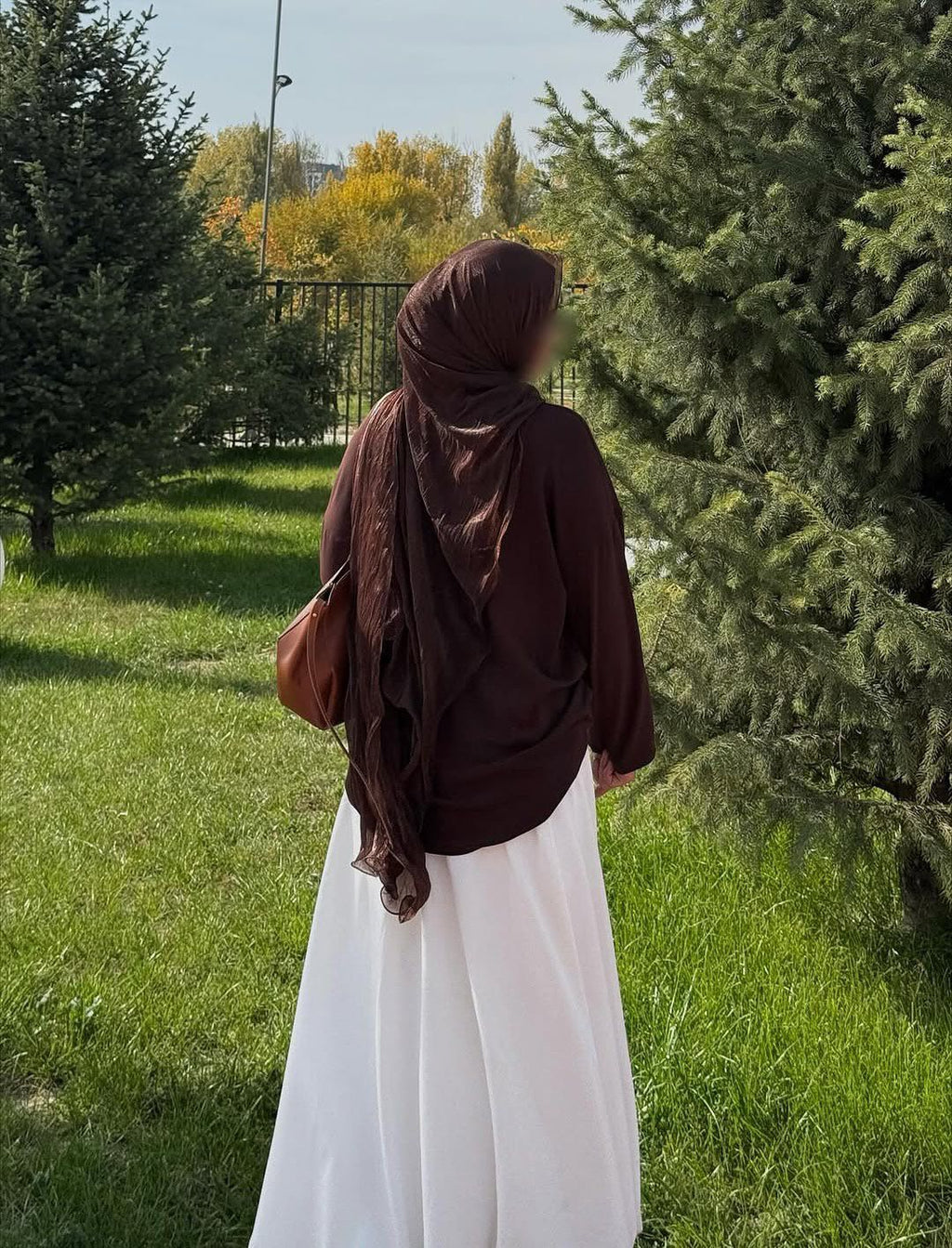 Deep Bronze Shimmer Chiffon Hijab